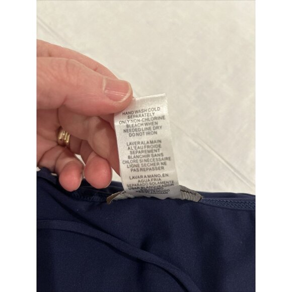 Tommy Bahama Womens Shift Dress L Navy Stretch Golf Athletic Pockets Pickleball - Picture 10 of 10